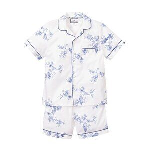 Petite Plume Girls Indigo Floral Classic Short Set - Size 14
